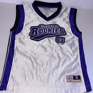 MLB‎ Colorado Rockies Kids Jersey - White and Purple